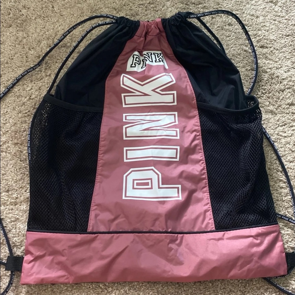 Pink gym bag